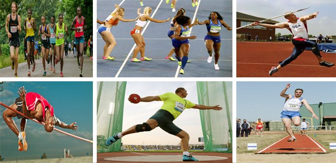 This image is about Athletics Event Names